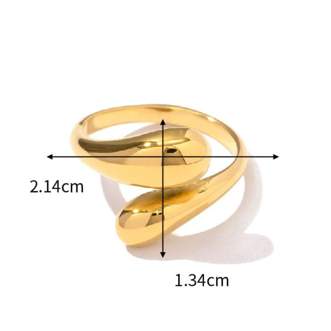 Georgia : Bague ajustable L'or Didon