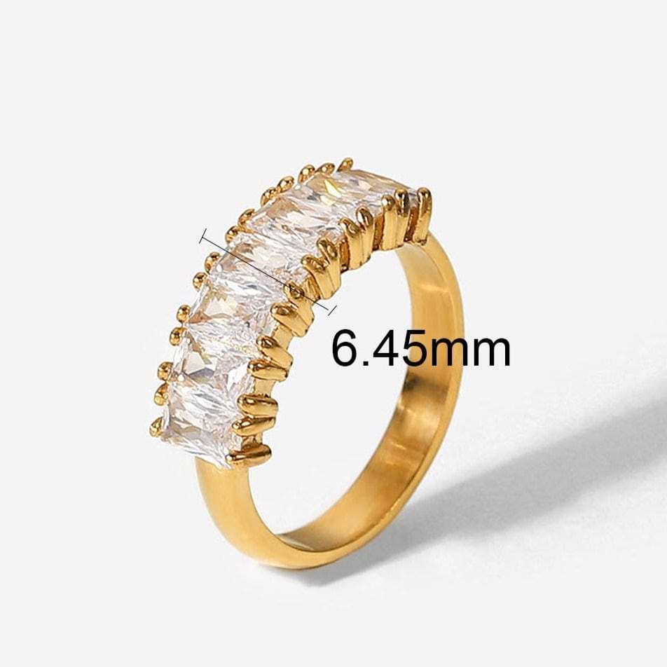 Tennis : Bague pavé L'or Didon