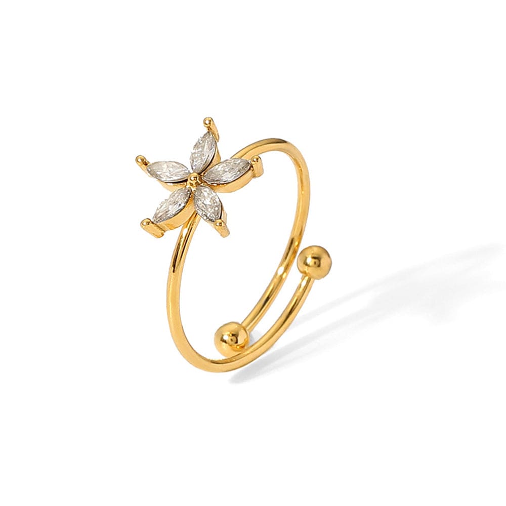 Elle : Bague ajustable L'or Didon