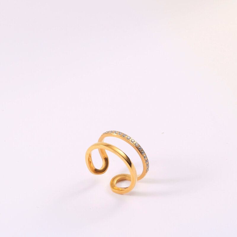 Double anneaux : Bague L'or Didon