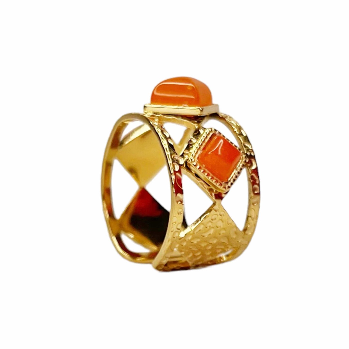 Stones : Bague géométrique