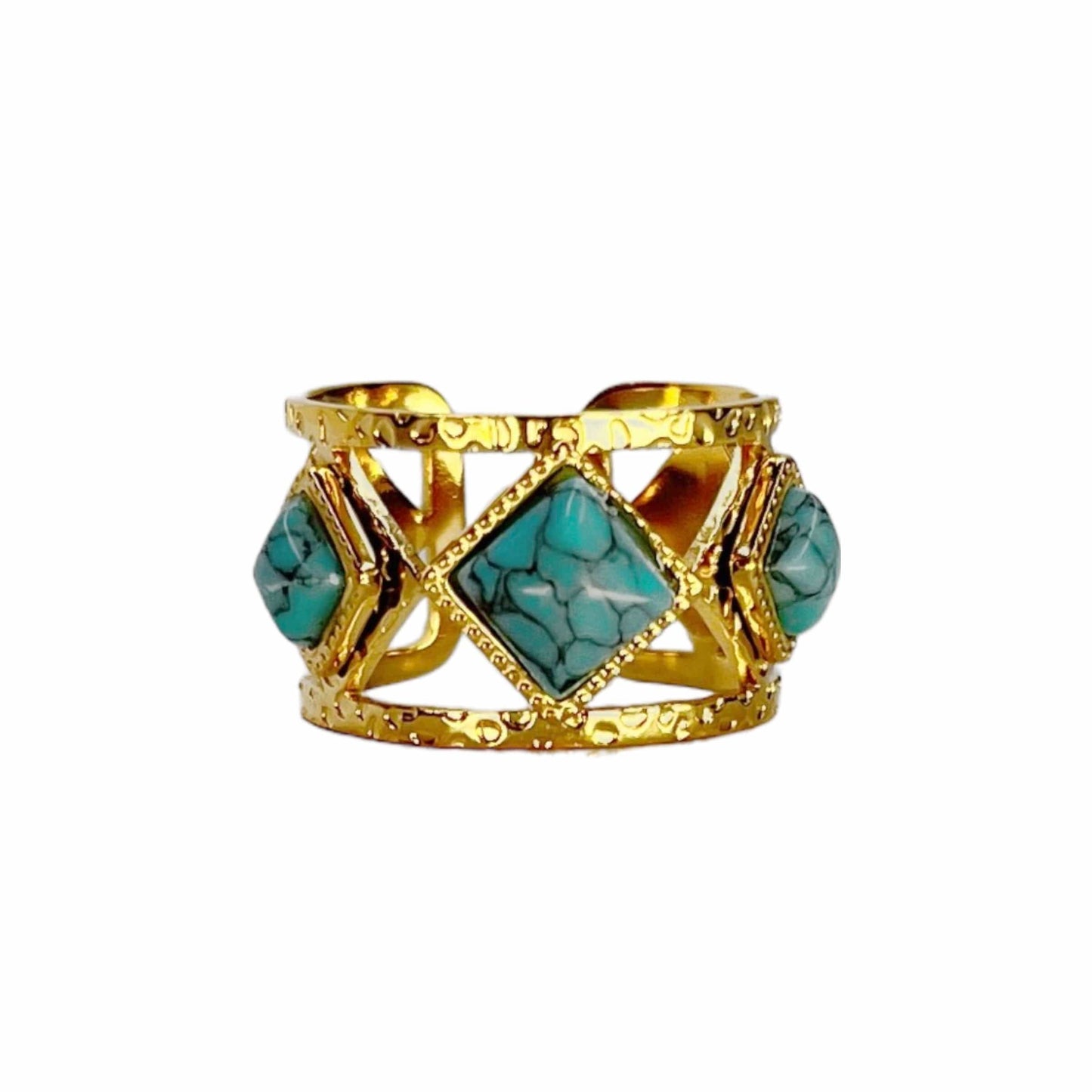 Stones : Bague géométrique