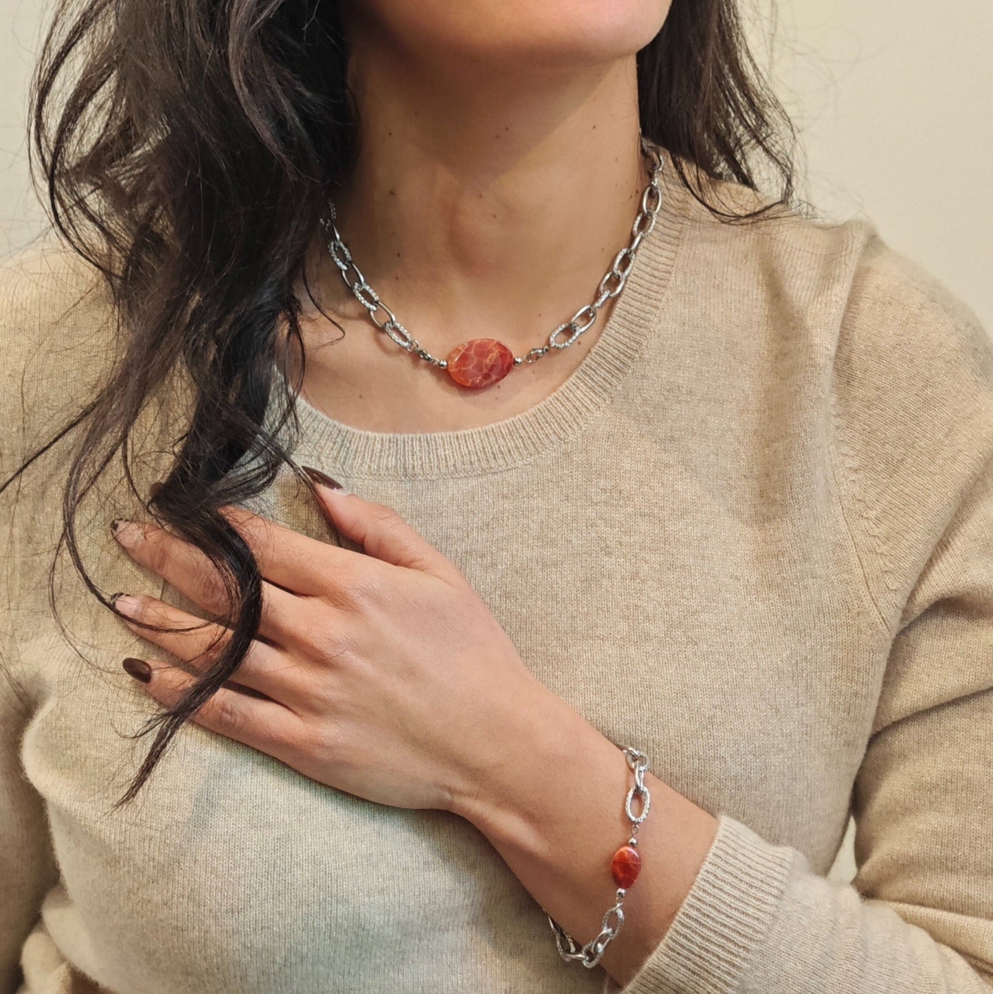 Lydie : Bracelet personnalisé avec la pierre de ton choix, fait main L'or Didon