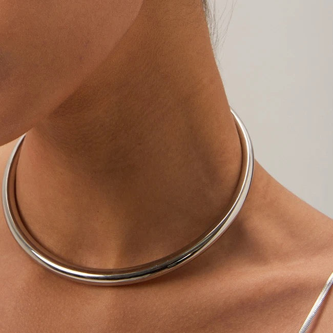 Dalia : Collier Choker tour de cou ouvert