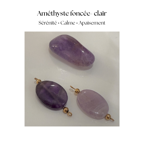 Elys : Collier interchangeableY pendant personnalisé avec de magnifiques pierres "fait main"