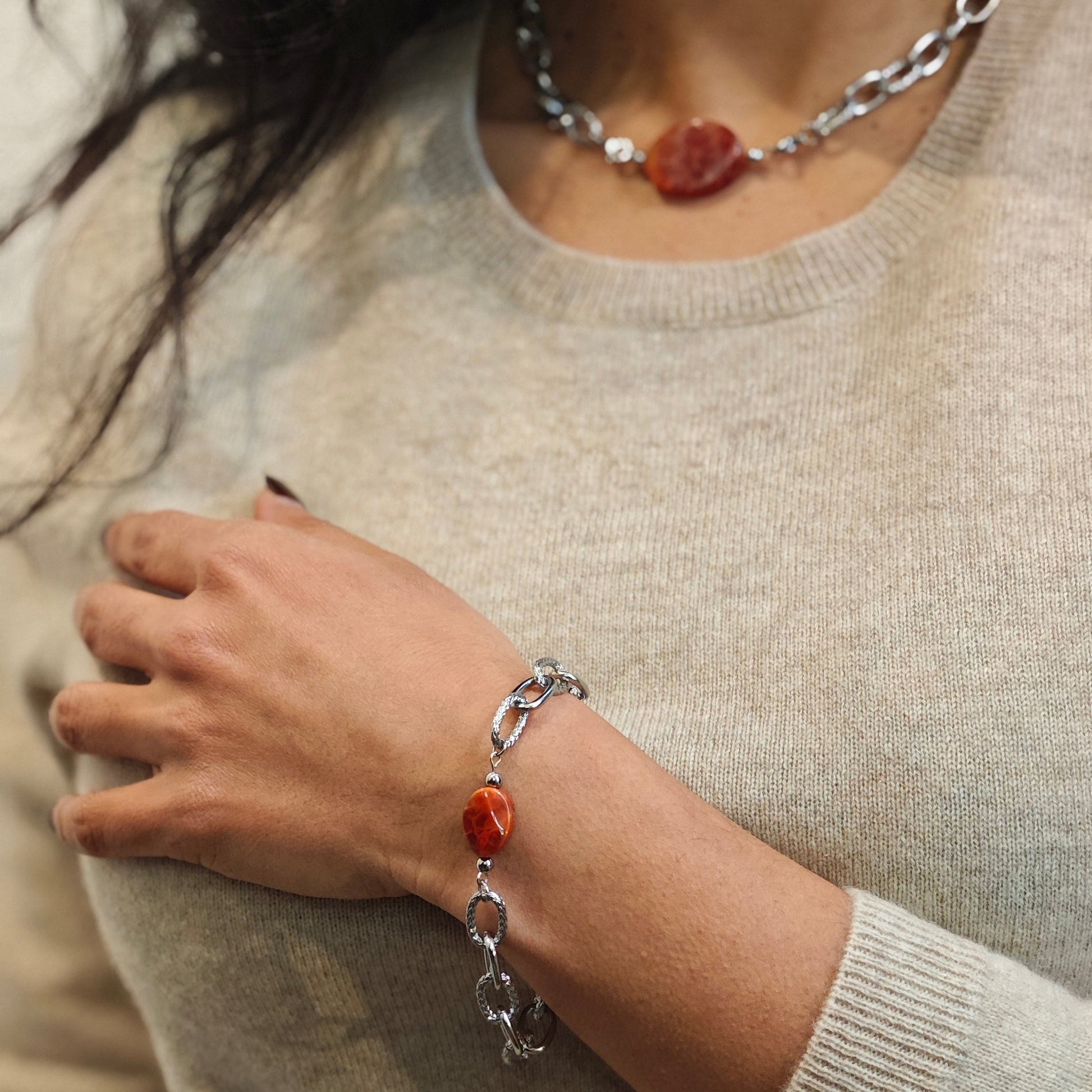 Lydie : Bracelet personnalisé avec la pierre de ton choix, fait main L'or Didon