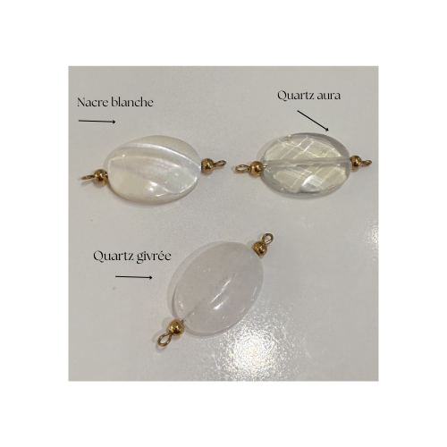 Elys : Collier interchangeableY pendant personnalisé avec de magnifiques pierres "fait main"