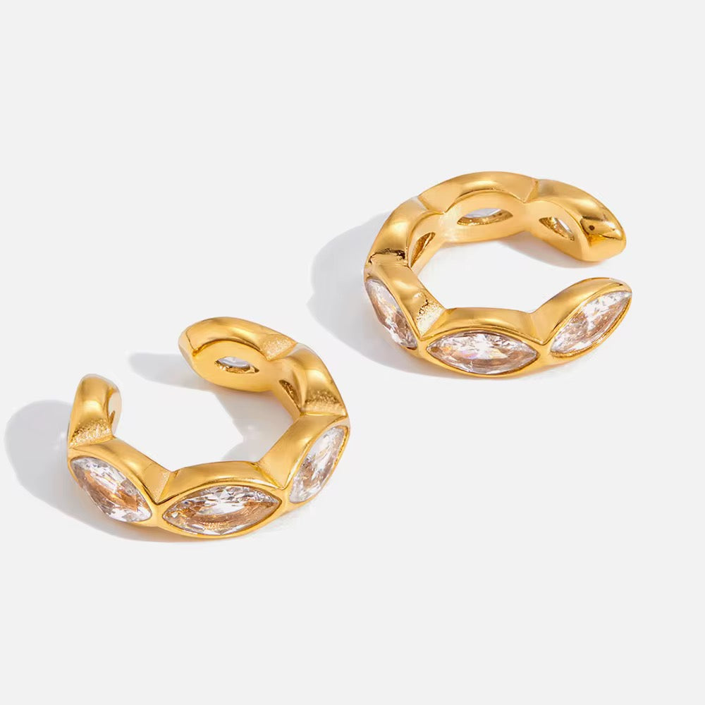 Ear cuff ornées de Pierres de zircon