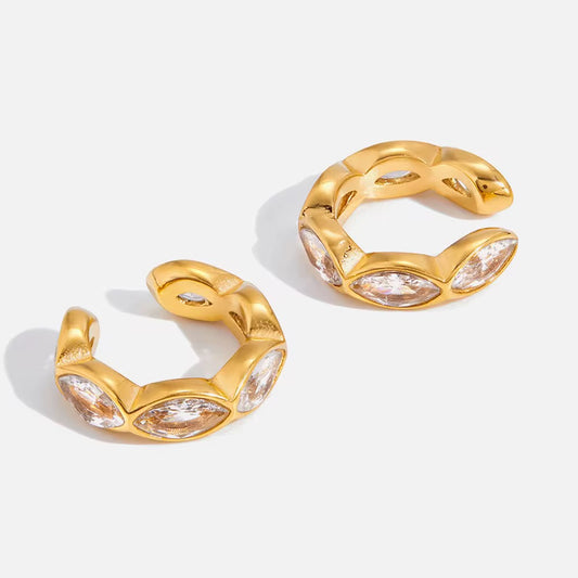 Ear cuff ornées de Pierres de zircon