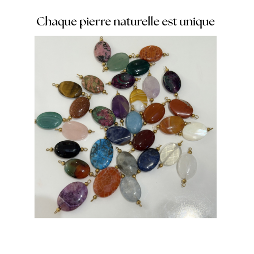 Elys : Collier interchangeableY pendant personnalisé avec de magnifiques pierres "fait main"