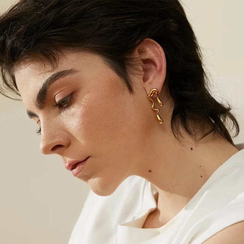 Frida : boucles d'oreilles pendantes