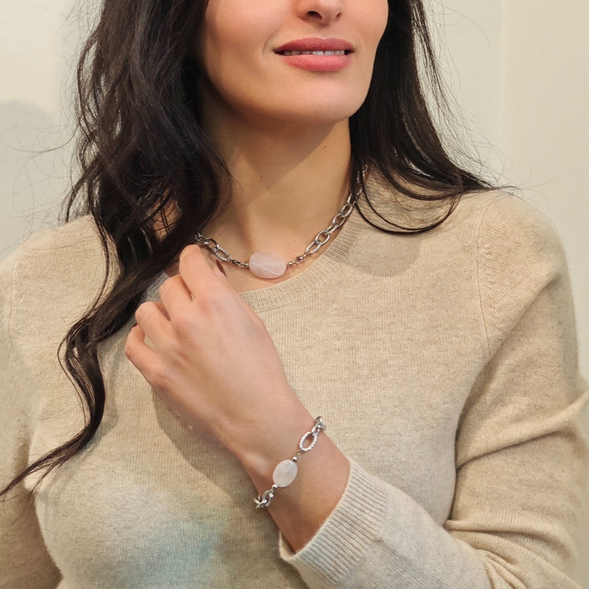 Lydie : Bracelet personnalisé avec la pierre de ton choix, fait main L'or Didon