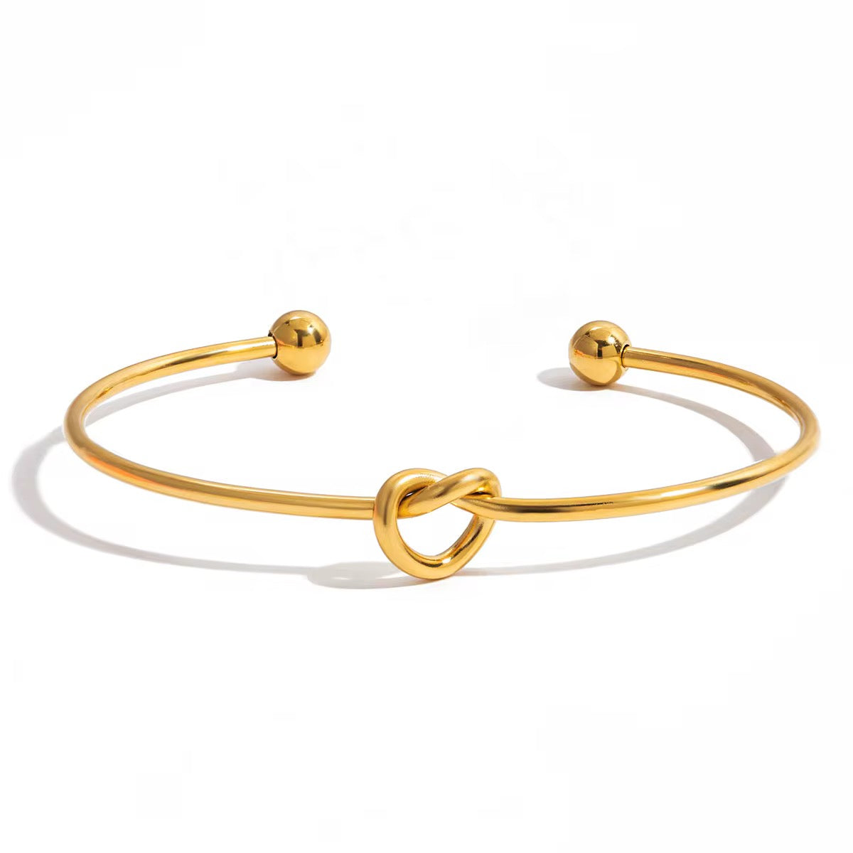 Personalized Birthstone Bracelet – 18K Gold Stainless Steel Bangle