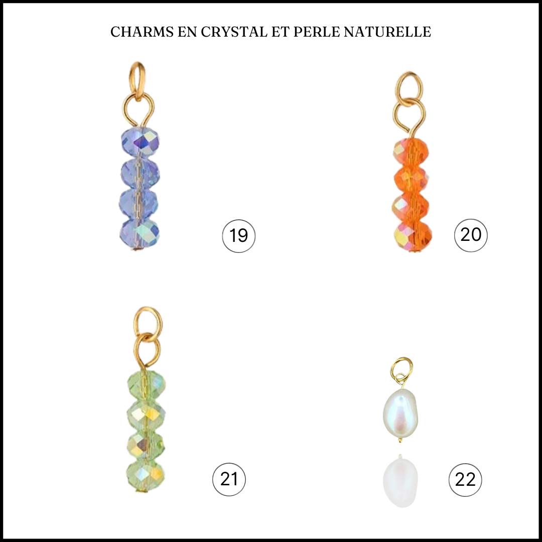 Chaîne serpent personnalisables avec charms