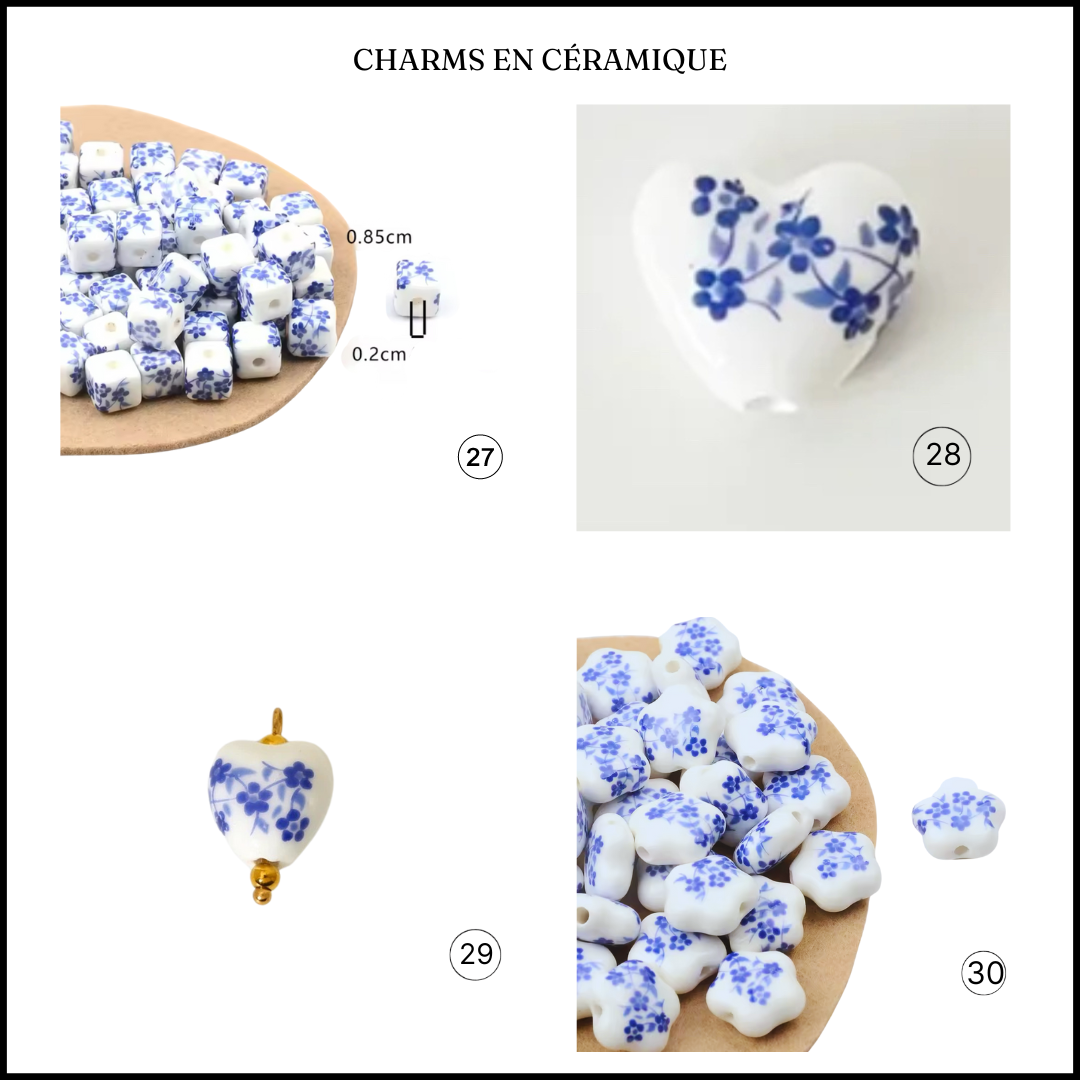 Chaîne serpent personnalisables avec charms