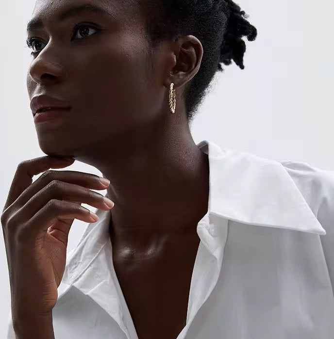 Créoles Torsadées Dorées ou Argentées – Acier Chirurgical Hypoallergénique