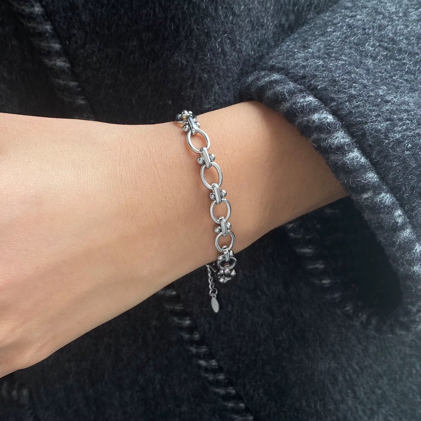 Bracelet Cécile – acier inoxydable doré ou argenté, waterproof