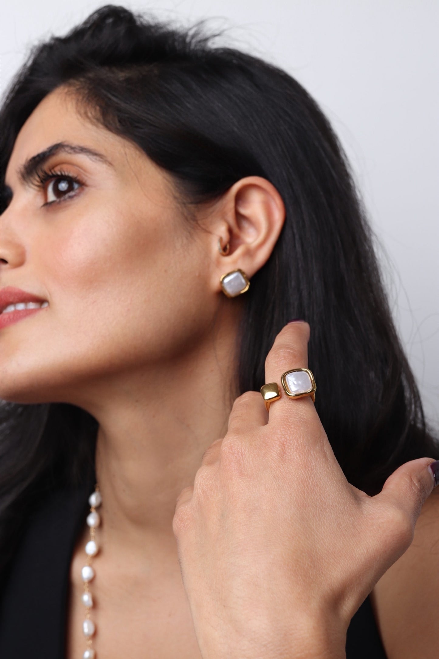 Bague “Sienna” Ajustable – Acier Inoxydable Plaqué Or