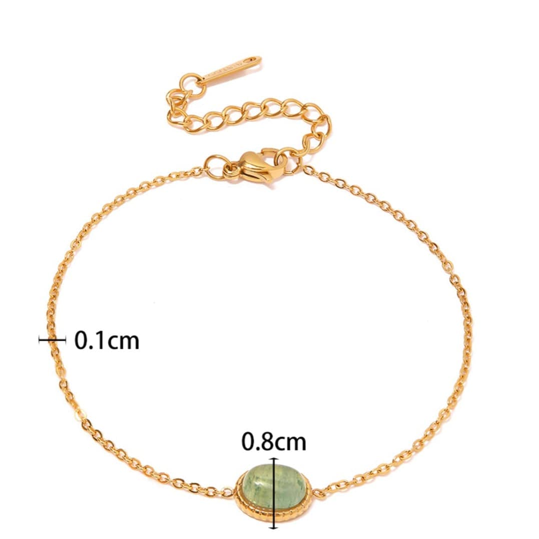 Spring : Bracelet fin en aventurine naturelle - Un bijou sublimé par la beauté de la pierre