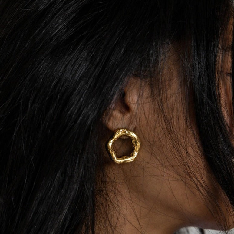 Boucles d'oreilles : Cercle d'or