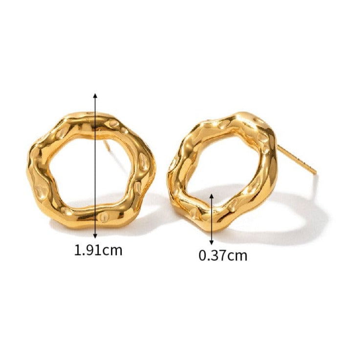 Boucles d'oreilles : Cercle d'or