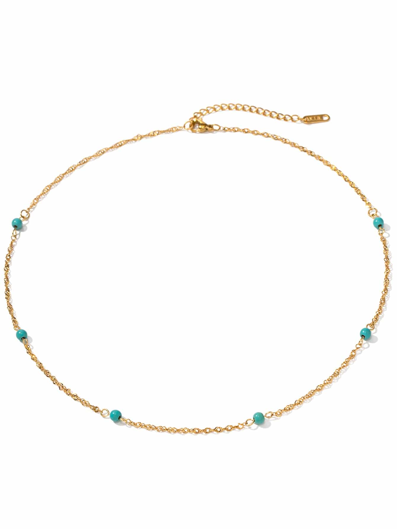 Glam : Collier fin sublimé de veritables mini pierres naturelles