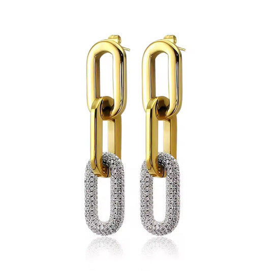 Boucles d’oreilles pendantes élégante : philippine L'or Didon