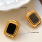 Boucles d'oreilles Marylou avec leurs dimensions, 3,1 x 2,5 cm