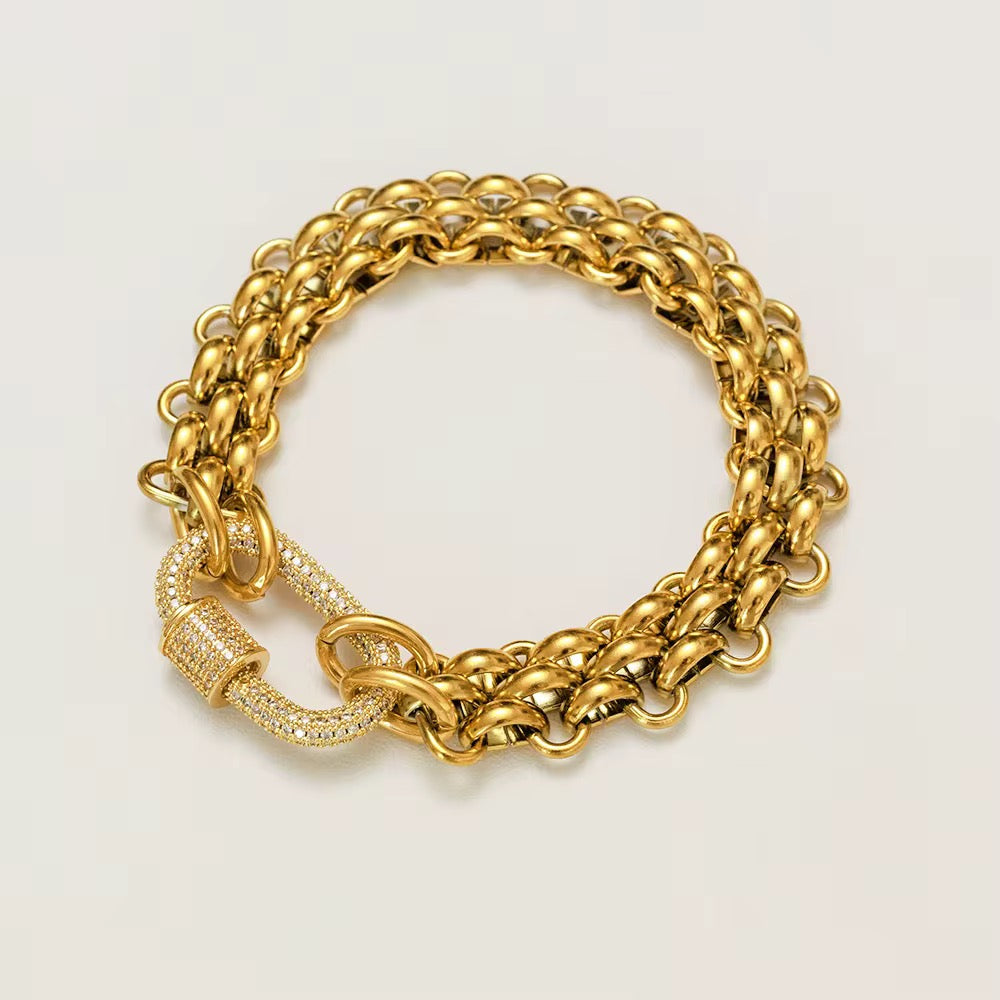 Bracelet Eva L'or Didon avec fermoir doré