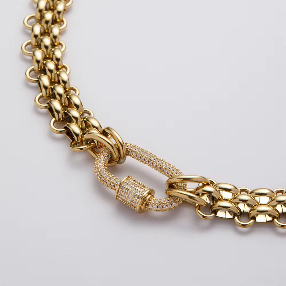 Collier Eva L'or Didon avec fermoir doré