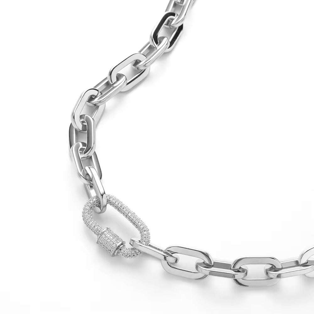 Collier Philippine L'or Didon chaîne argentée avec fermoir argenté