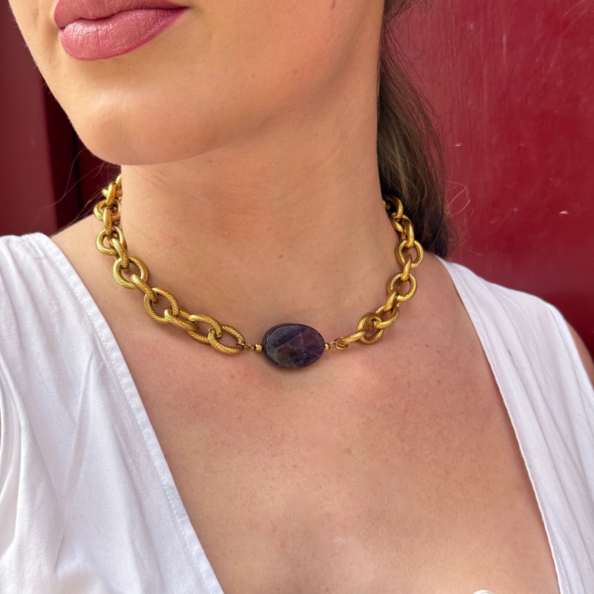 Collier choker interchangeable personnalisé avec ta pierre naturelle préférée 31 pierres fines naturelles 











                                                                  Inspiration collier loulou kitchen
