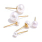 Puces d'oreilles perles naturelles Pure en trois tailles : petite, moyenne et XL