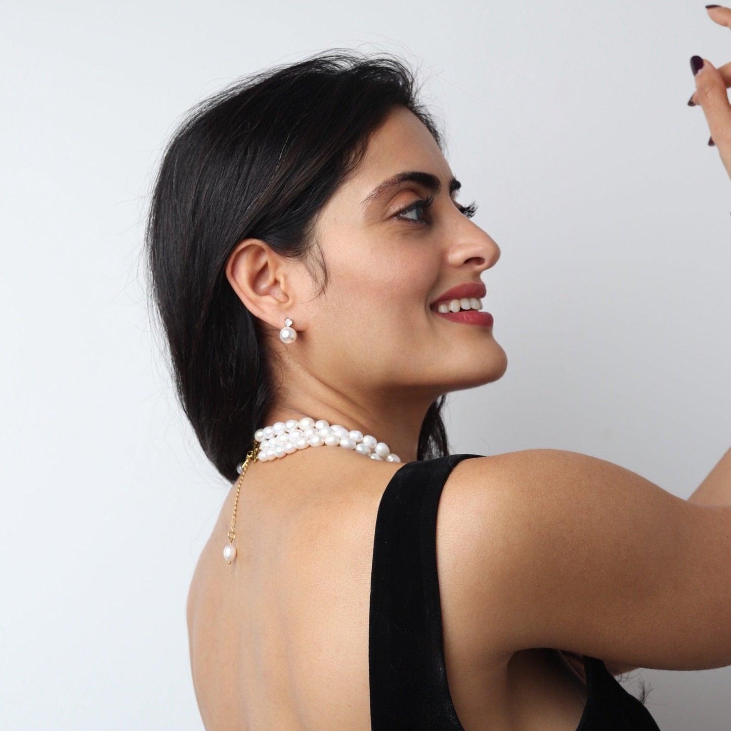 ras de cou 3 rangs en perles naturelles et baroque  | L’Or Didon Paris