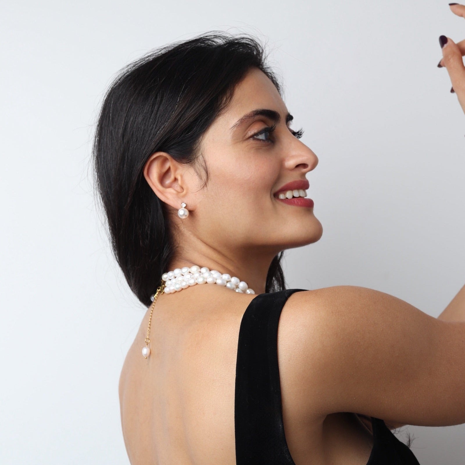 ras de cou 3 rangs en perles naturelles et baroque  | L’Or Didon Paris