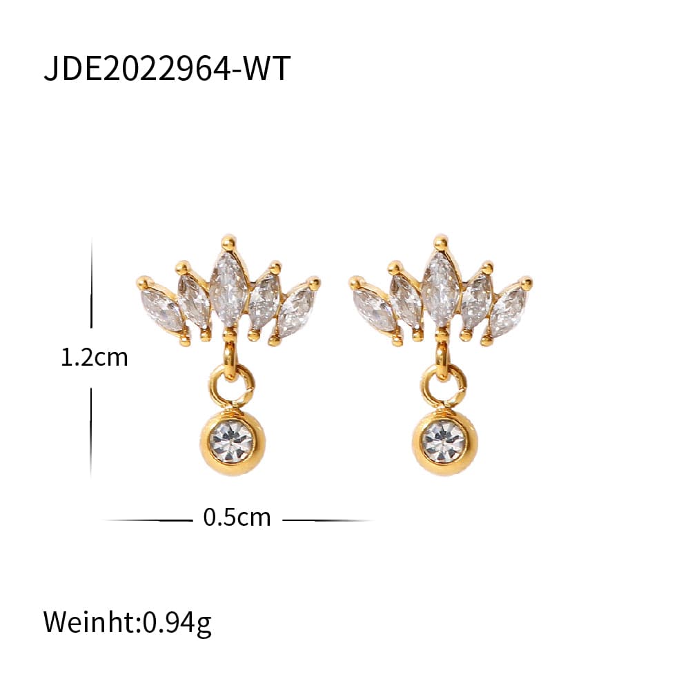 Crown : Boucles d'oreilles "clous d'oreilles"