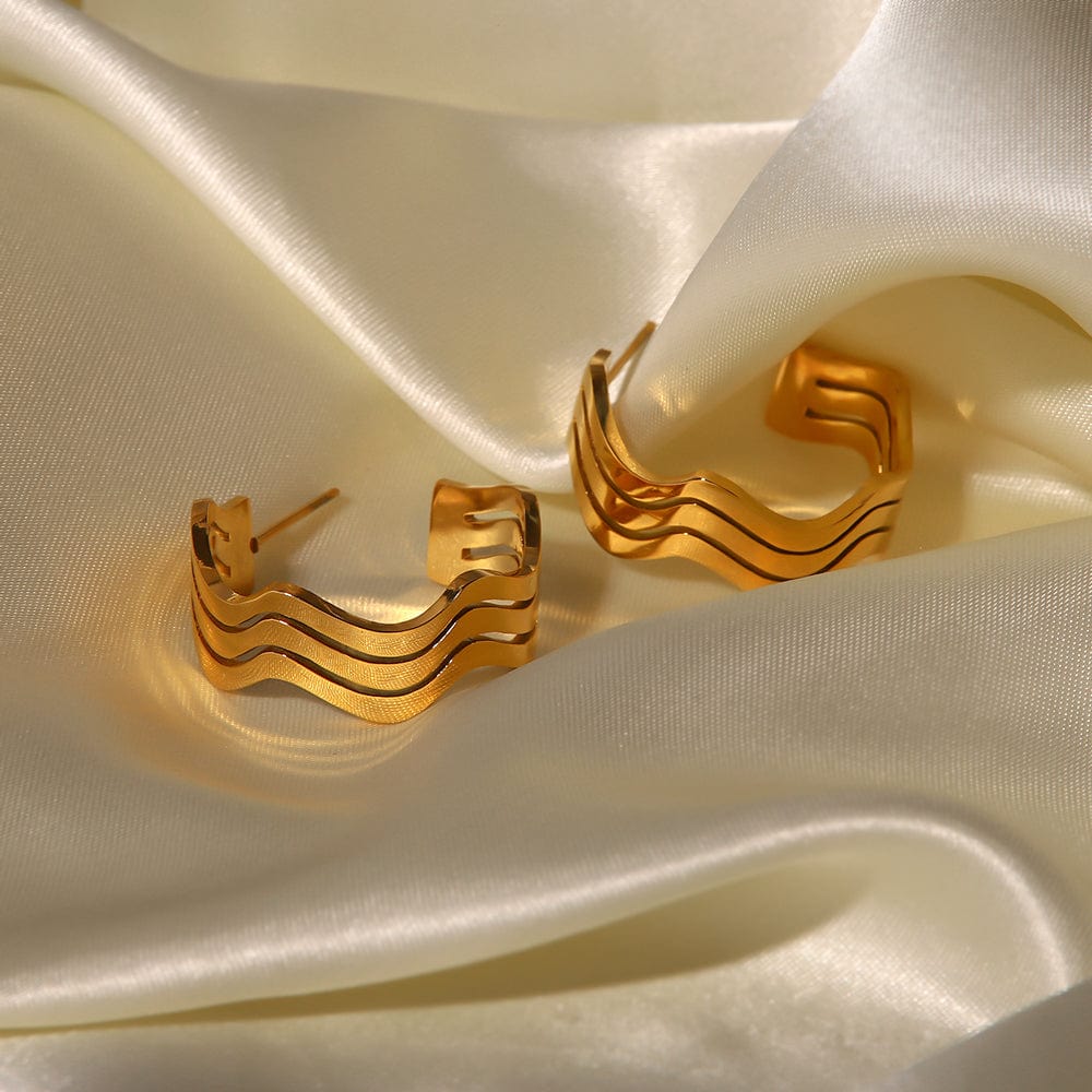 Vagues : Boucles d'oreilles